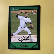 Bowman 2007 Ubaldo Jimenez Rookie #206 Colorado Rockies Baseball Card. rookie card picture