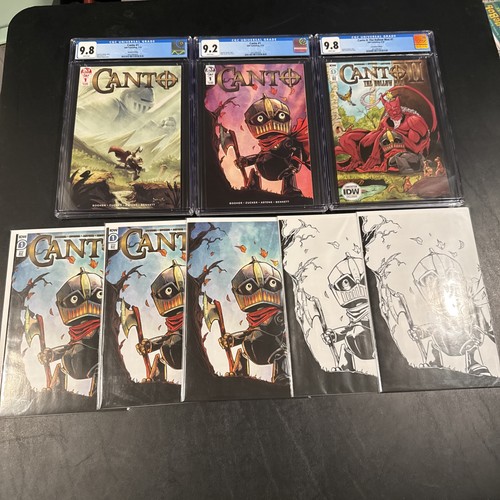 Canto #1 CGC 9.8 9.2 Comic Lot Of 1st Appearance of Canto + Raw NM Copies