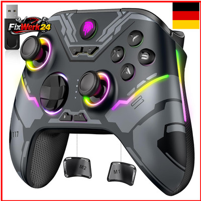 EasySMX X15 Wireless Controller RGB Licht Hall Joystick Bluetooth PC Switch