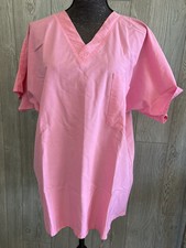 Scrub Zone Women Size L Pink Scrub Top