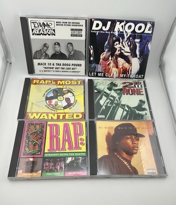 Lot of 6 Rap CD s 2nd 11 None Rhyme & Reason Raps most Wanted DJ Quick DJ Kool+