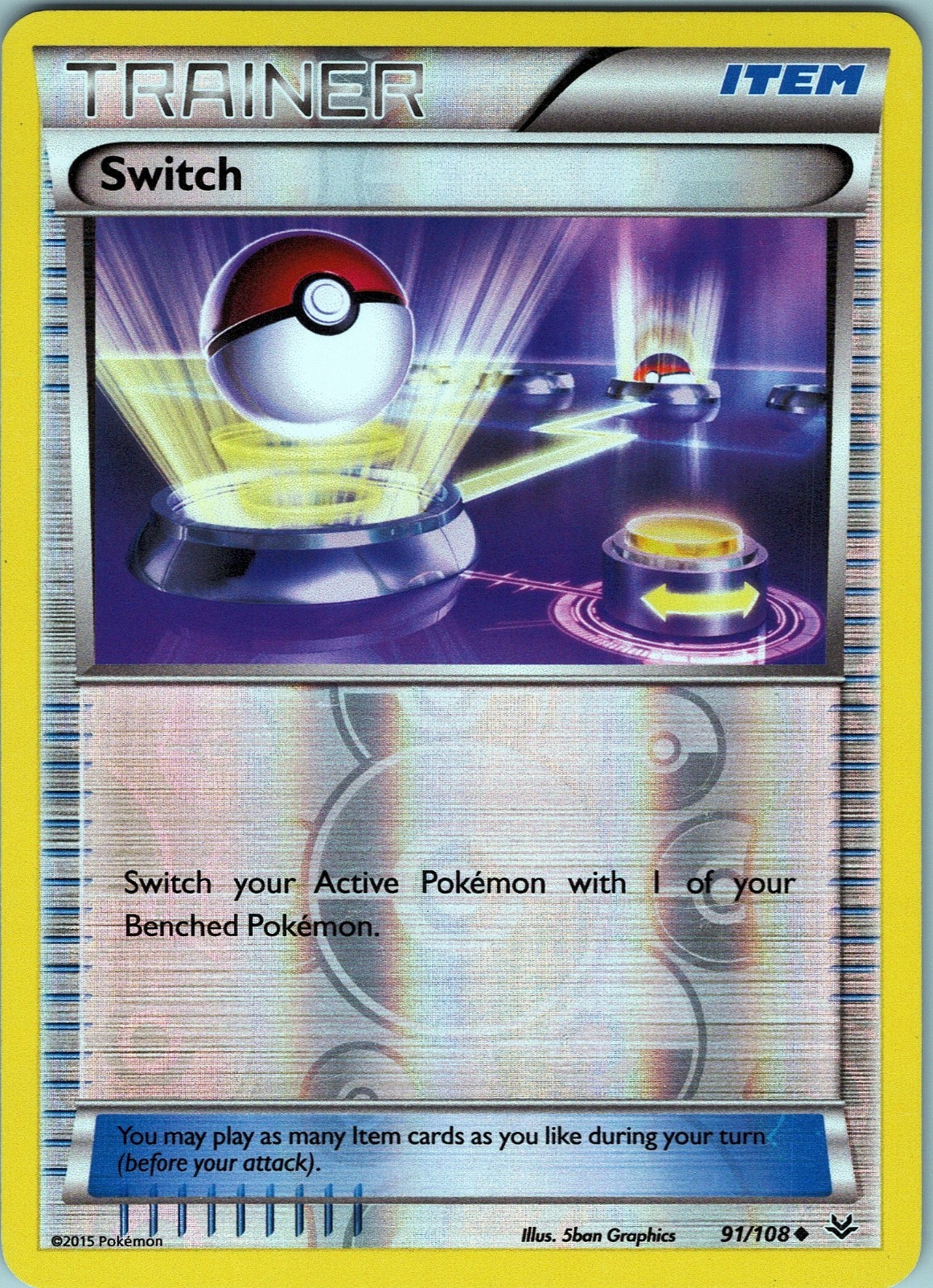 Switch 91/108 Uncommon - Pokemon TCG XY: Roaring Skies - Reverse Holo (NM)