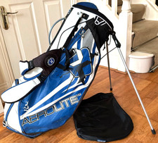 Mizuno Aero Lite Lightweight Golf Stand Bag 7 Way 5 Zip Pockets Rain Cover Hood