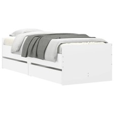 Bed Frame with Drawers Bedroom Bed Base Mattress Foundation Bedstead vidaXL