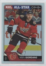 2016-17 O-Pee-Chee Rainbow Foil Mark Giordano #495 av1