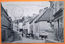 CPA 21. MONTBARD RUE DE LA COTE D’OR COTE FAUBOURG - ANIMEE
