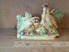 McCoy Vintage Pottery Planter Quail Family USA