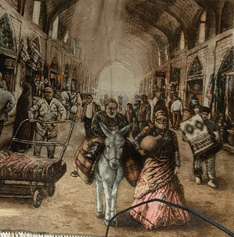 ALFOMBRA PICTÓRICA Alfombra de Mesa Tradicional Bohemia Decoración de Pared Alfombra Coleccionable Foto 4 de 4