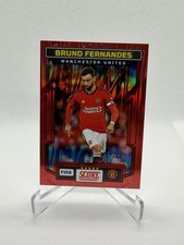 2023-24 Panini Score FIFA Bruno Fernandes Red Swirl #/30 Man U