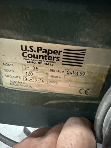 U.S. Paper Counters Shooter-IIB Paper Counter Control Unit Model TF 36