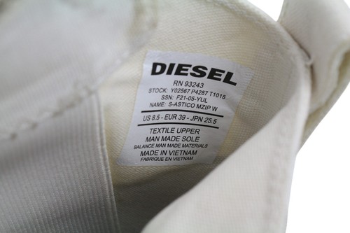 DIESEL S-Astico scarpe da ginnastica donna EU39 bianche sneakers alte con lacci prezzo consigliato 180 € * - Foto 10 di 12