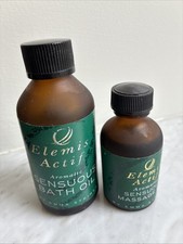 Set of 2 Elemis Actif Body Oils Sensuous Massage Oil And Bath Oil. Vintage