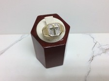 10K Yellow Real Solid Gold Man Cross Ring Band Size 10 1/2  3.6gr