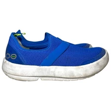 Oofos Oomg Eezee Shoes Women’s 7 Blue Comfort Recovery Casual Slip On Loafers