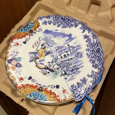 SELETTI Hybrid Valdrada Plate 20cm Porcelain New with Box CTRLZAK from Japan