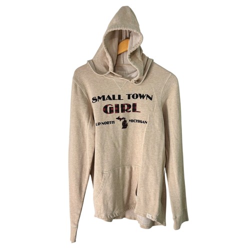 Small Town Girl Up North Michigan Hoodie Sweatshirt Pullover Women's Large - Picture 8 of 11