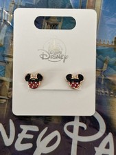 Disney Parks Minnie Mouse Icon Pave Rhinestone Stud Earrings