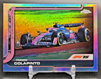 2025 Topps Chrome Formula 1 F1 Refractor F1 #87 Franco Colapinto RC Rookie