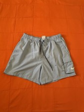 Nike Shorts Mens Large Swim Cargo Volley Shorts Swim Trunks Blue