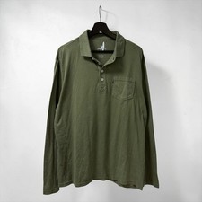 Johnnie-O Polo Shirt Long Sleeve Golf Men s Size: Large Green Embroidered