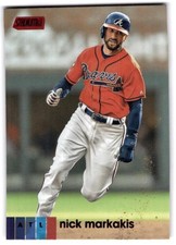 2020 Stadium Club #121 Nick Markakis Red Foil