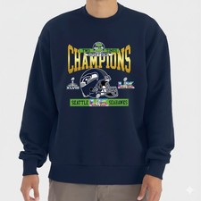 Seattle Seahawks 2025-2026 Super Bowl LX Champions Helmet Sweatshirt