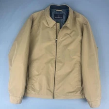 Hart Schaffner Marx Brown DUNE KHAKI Lightweight Zip Jacket Men's XL