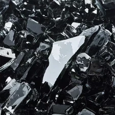 1/4 In. 10 Lbs. Midnight Black Original Fire Glass for Indoor and Outdoor Fire P