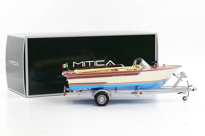 1:18 RIVA JUNIOR 1966 Motoscafo Motorboot mit Anhänger MITICA 206002-D