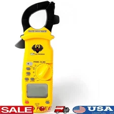 Dual Display Clamp Meter 4000 Count AC DC Voltage Capacitor Frequency Tester New