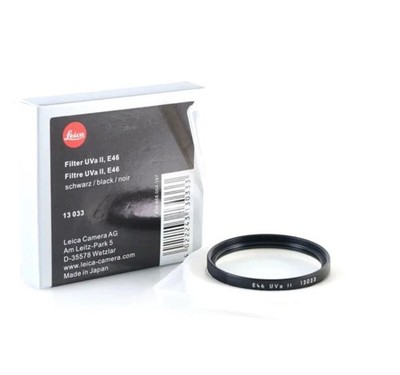 Brand New Leica UV Filter II E46 / 46mm - Black UVa (13033)