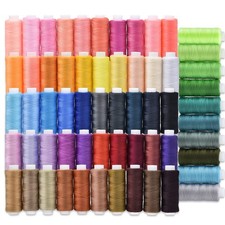 Sewing Threads Kits, All Purpose 60 Color Spools Polyester Thread Quilting Th...