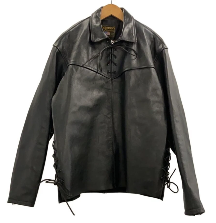 Vanson Black Leather Outer Shell Coats, Jackets & Vests for Men