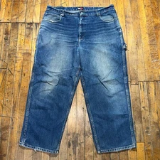 Tommy Hilfiger Carpenter Jeans Mens Size 42x32 Blue Denim Straight Leg Outdoor