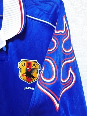 MINT Japan National Team Home 1998 Jaspo L Football Shirt