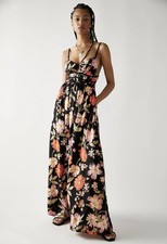EUC Free People Wisteria Cutout Maxi Dress size S