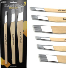 Slant Lining Fitch Paint Brushes,Pack of 6 Cutting in Paint Brush Angled for Fas