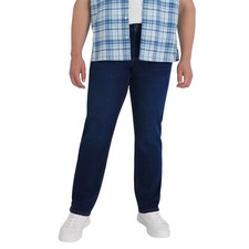 IZOD Men's Straight Fit Jeans Stretch Heavyweight Denim Blue Dark Blue New 30-42