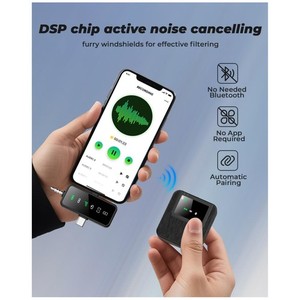 Sans fil Lavalier Mic pour iPhone Caméra Android