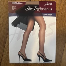 Hanes Silk Reflections Silky Sheer Control Top Style 718 Little Color Size CD