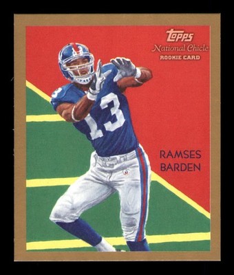 2009 Topps National Chicle Ramses Barden #C132 Mini Rookie Gold