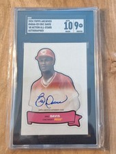 2024 Topps Archives #68AA-ED Eric Davis '68 Action All Star SGC Card 9/Auto 10