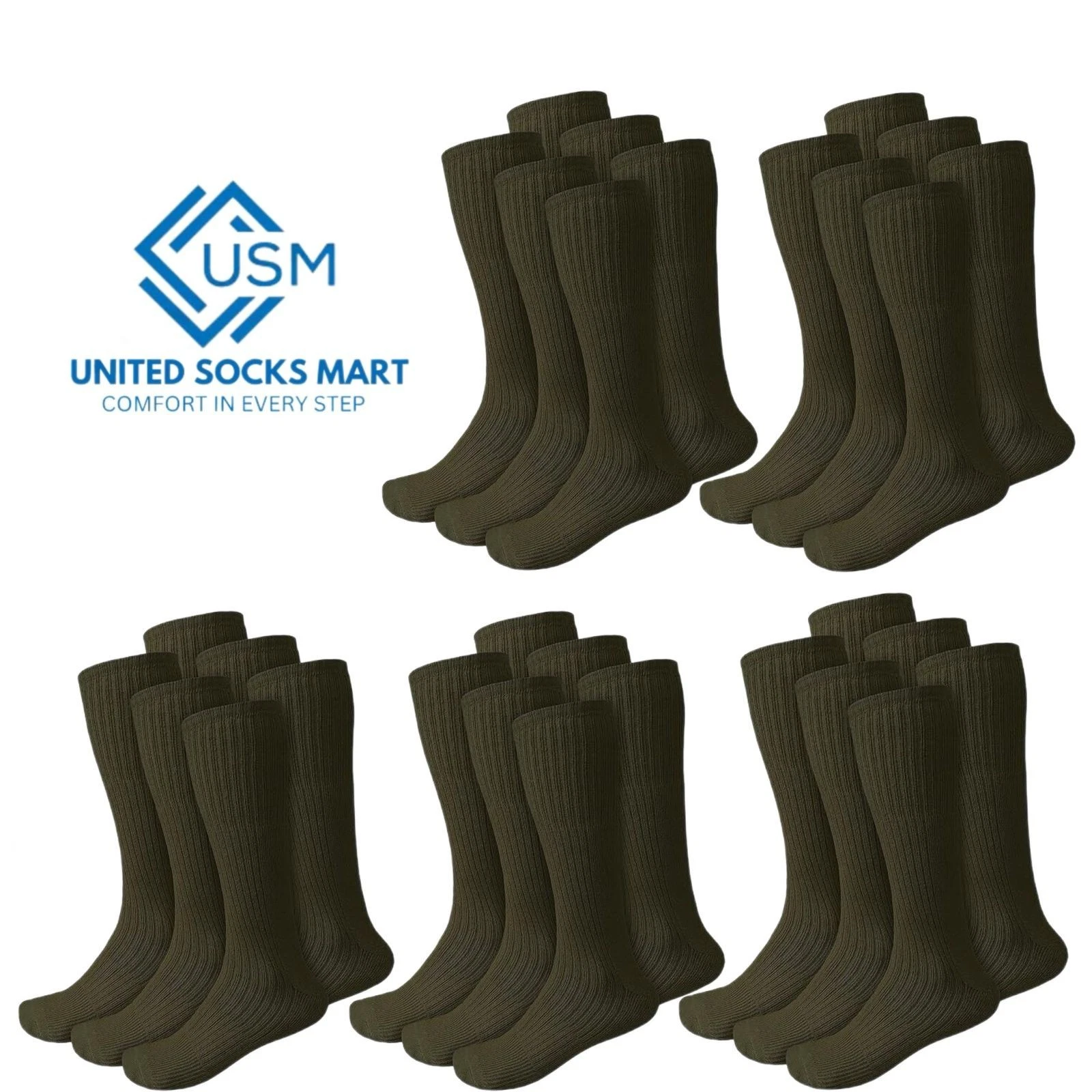 Wholesale Men's Green Army Military Socks Combat Trekking Hiking Size 13-15
Opens in a new window or