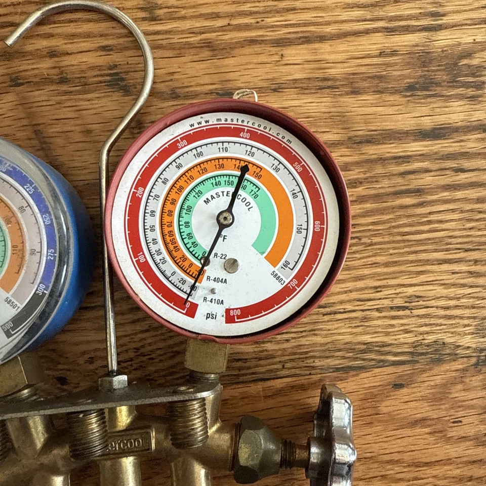 Mastercool Manifold Gauge Set with Hoses – R-134a / R-410A – HVAC A/C Diagnostic - Image 4 of 4