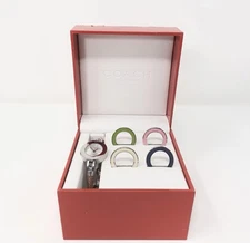Vintage Coach Watch With 5 Interchangeable Bezels - Product Slightly Used In Box