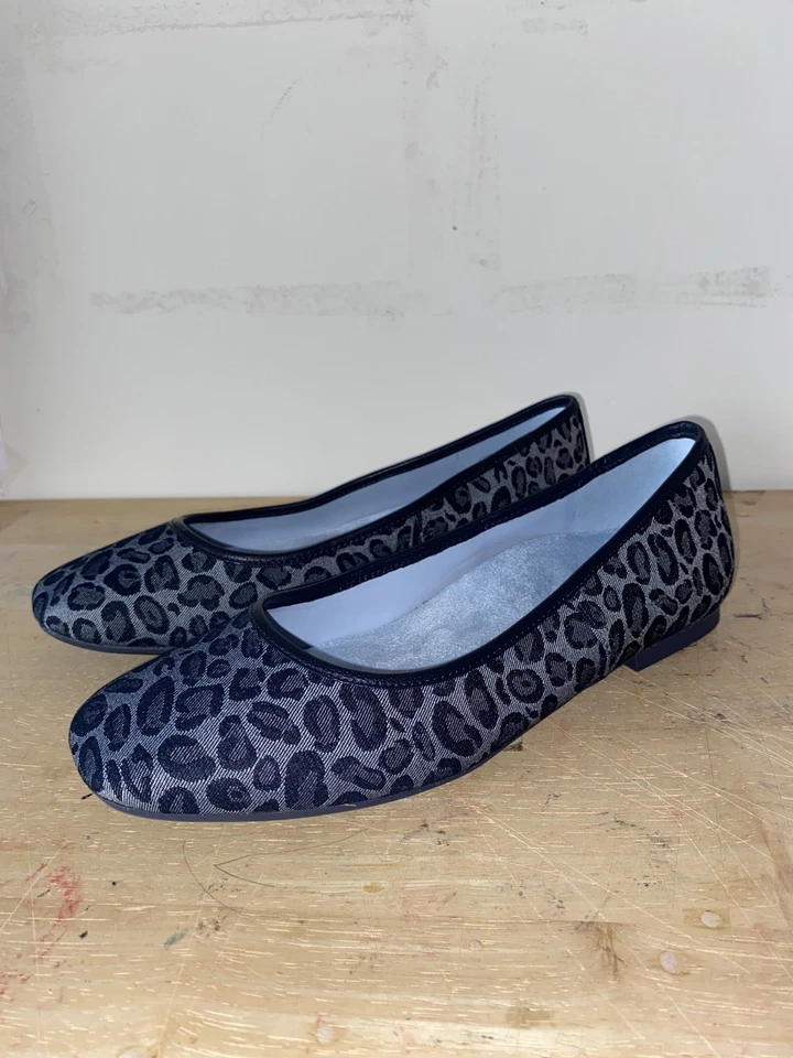 Vionic Women's Orinda Denim Multi Square Toe Slip On Ballet Flat Size 8.5 M New - Image 4 of 4