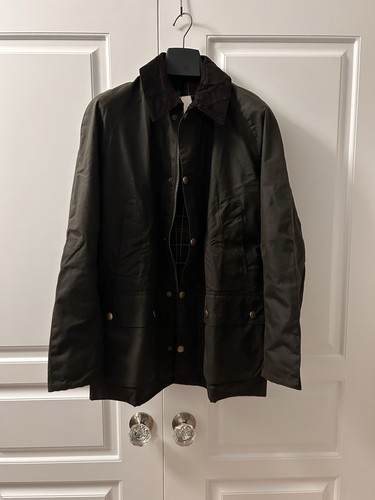 Barbour Ashby Olive Waxed Jacket BNWT Men’s Small