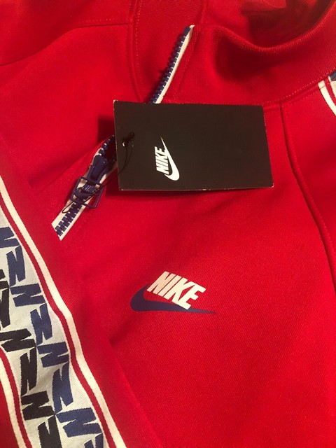 Nike Taped Poly Track Jacket and Pants Red Blue Mens Size Large Aj2297 657 for sale online | eBay
