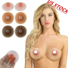 Silicone Fake Nipples Self-adhesive Areola Enhancer Breast Form for Party Queen