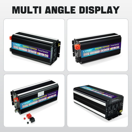 5000W 10000W Power Inverter DC 12v to AC 240v Car Converter Remote Control USB - Picture 7 of 10